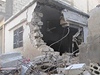 Zniené budovy v Homsu