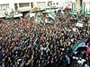 Protestující proti Syrskému reimu.