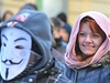Protest proti ACTA v Brn