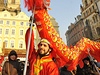 Pr�vodem masek byly 11. února na pra�ském Starom�stském nám�stí zahájeny slavnosti Carnevale Praha 2012. 