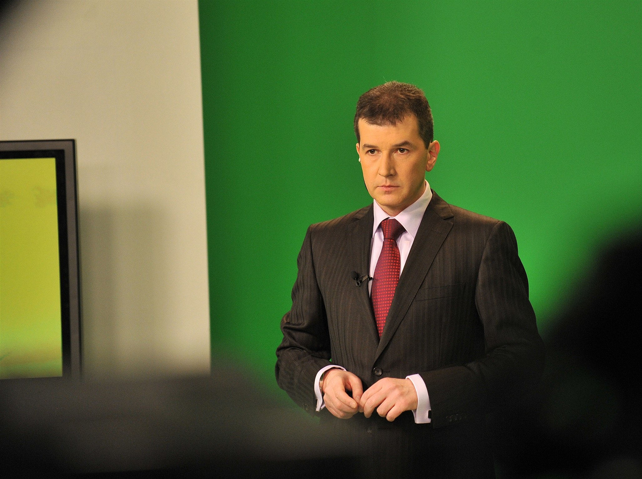 Jakub �elezný na kamerových zkou�kách v �eské televizi