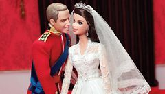 Kate a William jako panenky Barbie a Ken