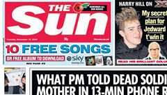 Britsk policie zadrela pracovnky The Sun, kvli korupci