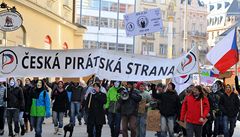 Protestu proti dohod ACTA se konal v nkolika eských i svtových mstech.