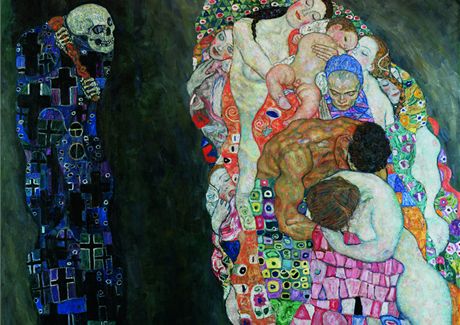 Smrt a ivot. Stejní dílo malíe Gustava Klimta