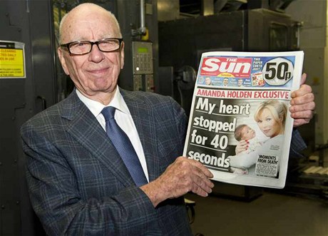 Rupert Murdoch a jeho nedělní verze nedělní verze bulvárního listu The Sun