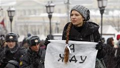 Protiputinovská demonstrace v Moskv