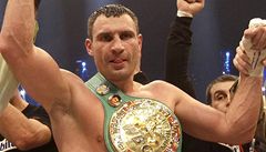 Vitalij Kliko s pásem ampiona organizace WBC