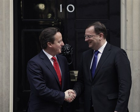 Petr Neas a David Cameron