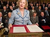 Britská premiérka Margaret Thatcherová - role, za ni Meryl Streepová získala Oscara