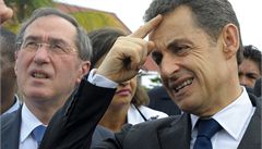 Francouzský prezident Nicolas Sarkozy a ministr vnitra Claude Guéant