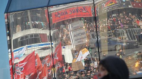 Na demonstraci Za estn volby pilo 5000 lid