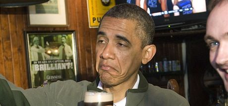 Obama v irském pubu ve Washingtonu