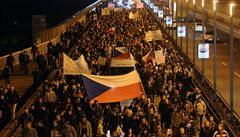 Cesta p�es Nuselský most k �eské televizi. 