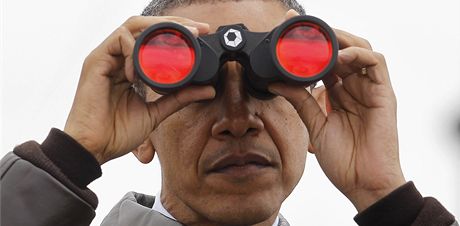 Obama navtívil demilitarizované pásmo vbec poprvé.