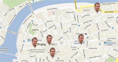 Interaktivní mapa  Janoukova Praha