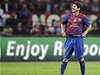 Hvzdný fotbalista Barcelony Lionel Messi se proti AC Milán neprosadil