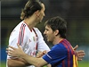 Zlatan Ibrahimovi (vlevo) a Lionel Messi