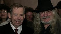 Vclav Havel a Ivan Martin Jirous na setkn k 30 letm Charty v roce 2007