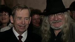 Václav Havel a Ivan Martin Jirous na setkání k 30 letům Charty v roce 2007 | na serveru Lidovky.cz | aktuální zprávy