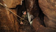 Podzemní jeskyně.