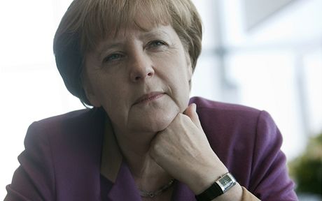 Nmecká kancléka Angela Merkelová pi rozhovoru pro LN.
