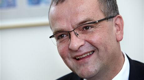 Miroslav Kalousek pi rozhovoru pro Lidové noviny