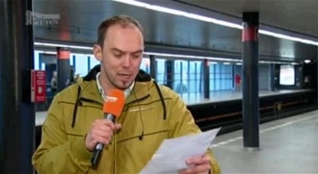 Reportér Ladislav Hruka v ivém vstupu televize Prima family