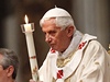 Pape pi velikononí vigilii v bazilice sv. Petra v ím