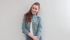 Miss Tereza Chlebovská pila na on-line rozhovor pro server Lidovky.cz. Fotografovi i zapózovala.