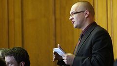 Jaroslav kárka bhem jednání soudu. 