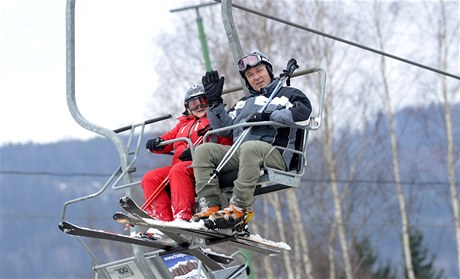 Velikononí prázdniny v Detném v Orlických horách pilákaly nkolik desítek milovník zimních sport. 