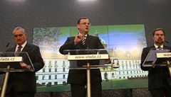 Karel Schwarzenberg, Petr Ne�as a Radek John