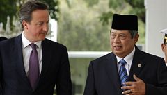 David Cameron jedná s indonéským prezidentem. 