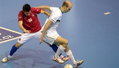 Michal Belej z �eského týmu (vlevo) a Rajko Ur�i� ze Slovinska