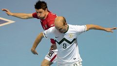 Michal Belej z �eského týmu (vlevo) a Rajko Ur�i� ze Slovinska