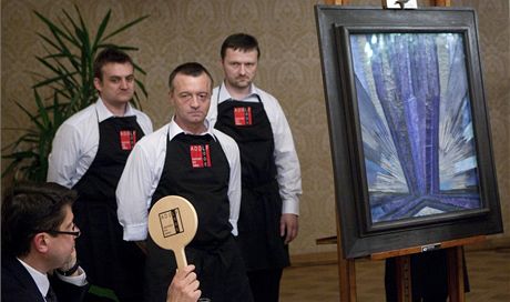 Obraz Frantika Kupky v aukci v dubnu 2012