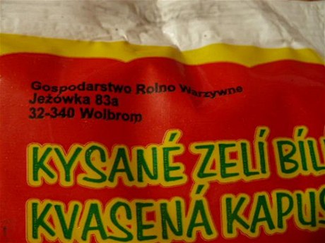 Kysané zelí z Polska, které obsahovalo kyselinu mravení