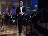 Britský princ Harry pichází na podium pevzít humanitární cenu udílenou organizací Antlantic Council