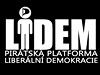 Podoba fiktivních stránek "pirátské platformy" Liberální demokracie.