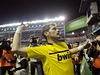 Real Madrid slaví titul ve panlské lize - branká a kapitán týmu Iker Casillas 