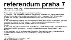 Lid z Prahy 7 odmtli v referendu pedraenou radnici