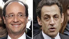 Francoise Hollande (vlevo) s partnerkou Valerií Trierweilerovou a Nicolas Sarkozy s man�elkou Carlou Bruniovou