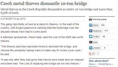 �e�tí zlod�ji na britském serveru Daily Telegraph