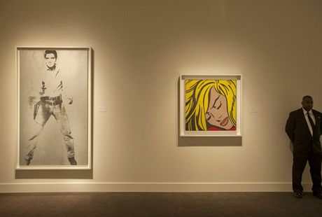 Warholv Dvojitý Elvis a Spící dívka od klasika amerického pop-artu Lichtensteina 
