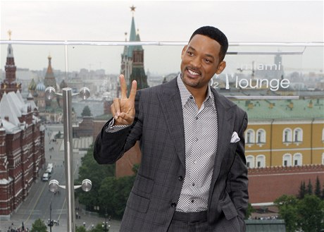 Herec Will Smith v Moskv. 