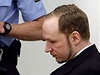 Anders Breivik u soudu.