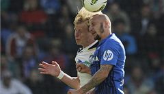 Zleva Frantiek Rajtoral z Plzn a Michal Breznanik z Liberce