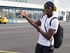 Jamajský sprinter a nejvtí atrakce mítinku Zlatá tretra Usain Bolt pistál v Ostrav