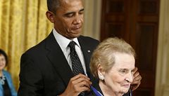Obama udělil Albrightové nejvyšší americké vyznamenání